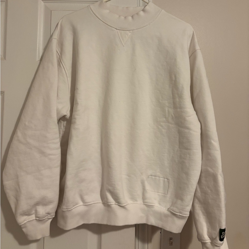 SOLD!!! Daily Drills Cream Crewneck Sweater
